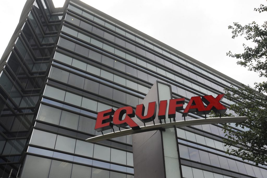 This July 21, 2012, photo shows Equifax Inc., offices in Atlanta. Credit monitoring company Equifax says a breach exposed social security numbers and other data from about 143 million Americans. The Atlanta-based company said Thursday, Sept. 7, 2017, that "criminals" exploited a U.S. website application to access files between mid-May and July of this year. (AP Photo/Mike Stewart)